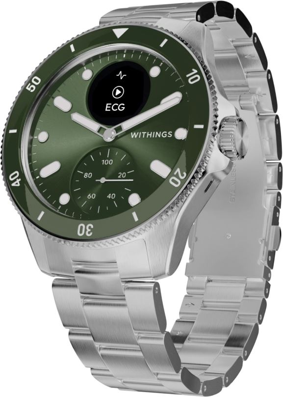 Chytré hodinky Withings Scanwatch Nova 43mm - Green