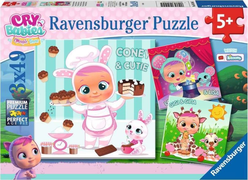 RAVENSBURGER Puzzle Cry Babies Magic Tears 3x49 dílků