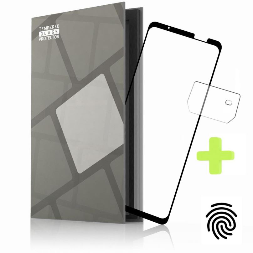 Ochranné sklo Tempered Glass Protector rámečkové pro Asus Phone ROG 6 / 6 Pro, černé + sklo na kameru