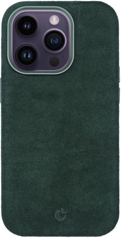 Kryt na mobil Alcantara kryt s MagSafe na iPhone 14 Pro - Green