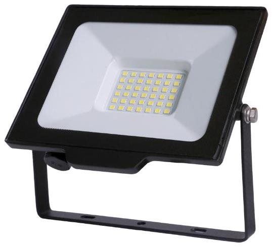 LED reflektor AVIDE Ultratenký LED reflektor černý, 30 W 3000 lm, studená
