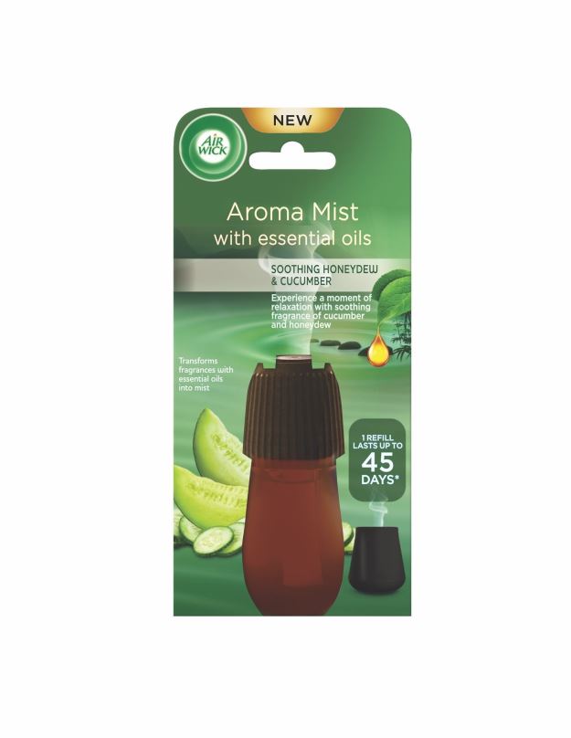 Esenciální olej AIR WICK Náplň pro Aroma difuzér - Uklidňující vůně cukrového melounu a okurky  20 ml