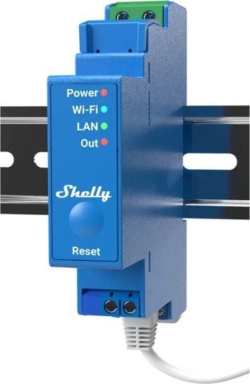 WiFi spínač Shelly Pro 1, spínací modul na DIN lištu, WiFi, LAN