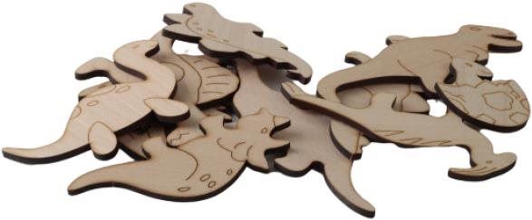 Kreativní hračka T-Wood Doplňková sada k Hracím stěnám – Dinosauři