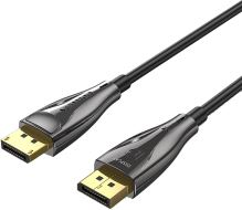 Video kabel Vention Optical DP 1.4 (Display Port) Cable 8K 15M Black Zinc Alloy Type