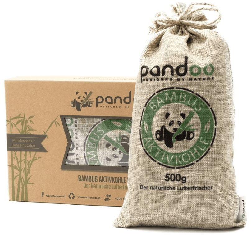 Čistička vzduchu PANDOO Přírodní bambusový čistič vzduchu s aktivním uhlím 1x 500 g