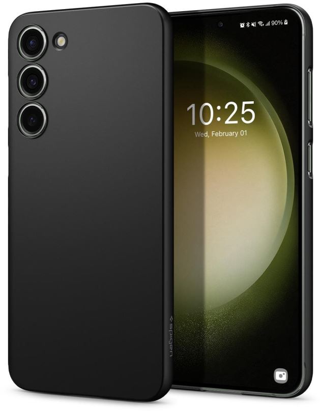 Kryt na mobil Spigen Air Skin Black Samsung Galaxy S23