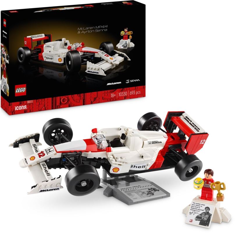 LEGO stavebnice LEGO® Icons 10330 McLaren MP4/4 a Ayrton Senna
