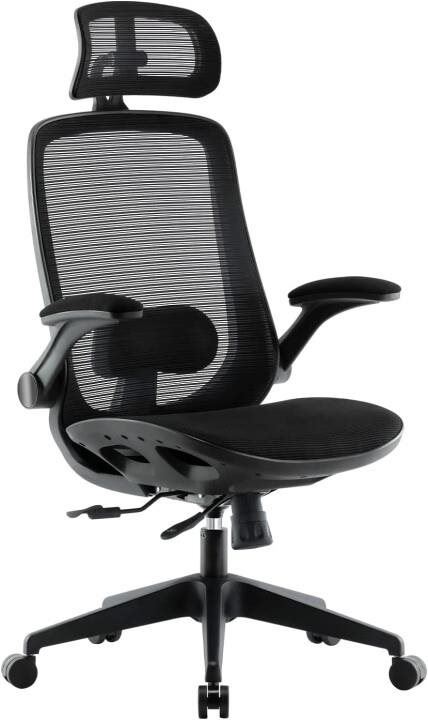 Kancelářská židle HAWAJ Chief Premium s opěrkou hlavy, černá