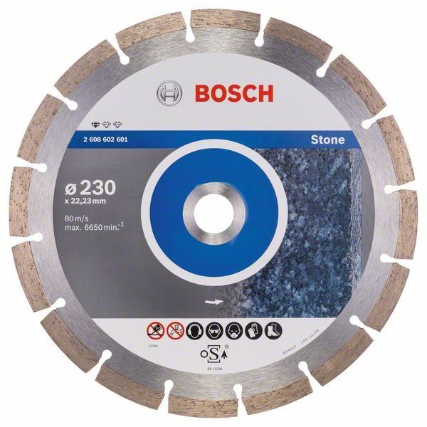 Diamantový kotouč BOSCH Standard for Stone 230x22.23x2.3x10mm 2.608.602.601