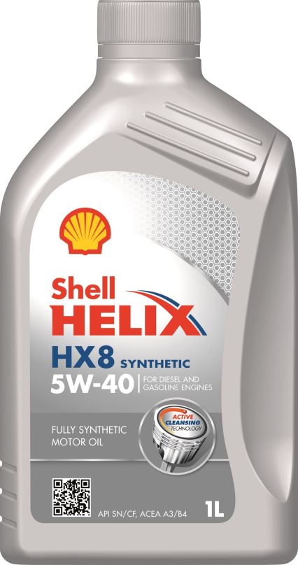 Motorový olej SHELL HELIX HX8 Synthetic 5W-40 1l