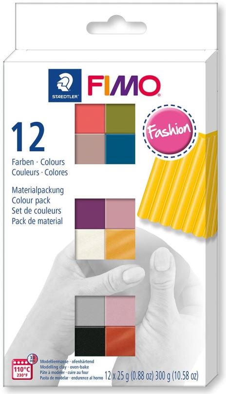 Modelovací hmota FIMO soft sada 12 barev 25 g FASHION