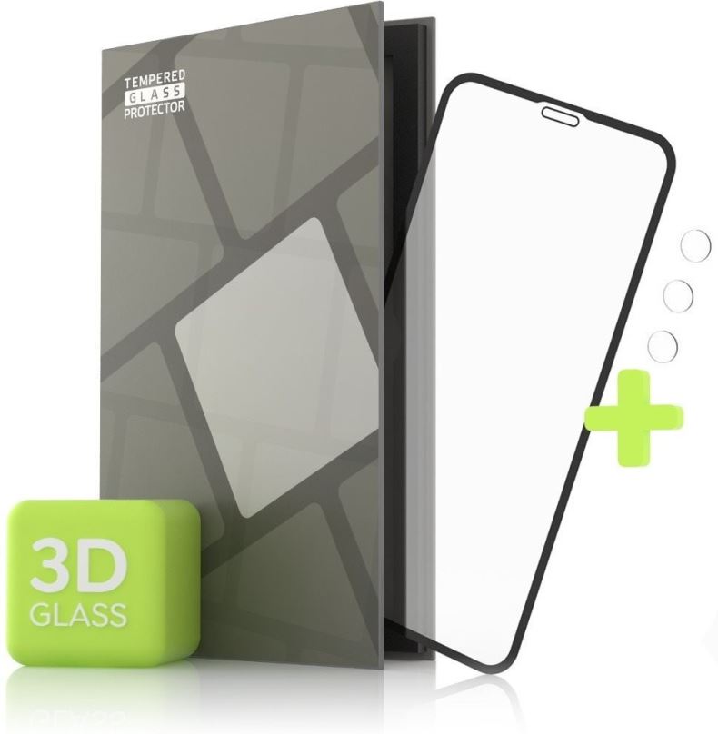 Ochranné sklo Tempered Glass Protector pro iPhone 11 Pro Max - 3D Case Friendly, Černé + sklo na kameru