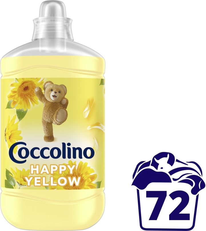 Aviváž COCCOLINO Happy Yellow 1,8 l (72 praní)