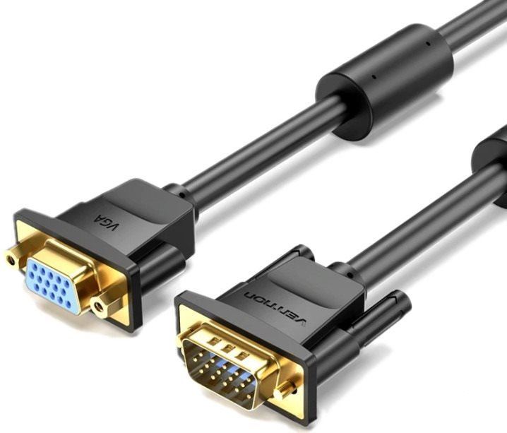 Video kabel Vention VGA Extension Cable 1.5m Black