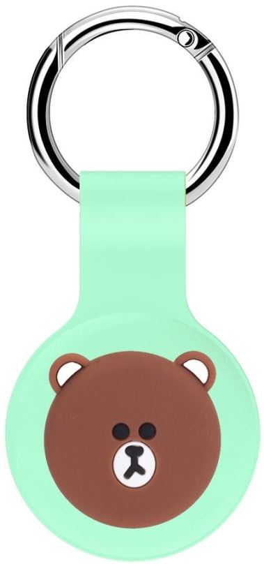AirTag klíčenka RhinoTech silikonové pouzdro dětské pro Apple AirTag - motiv medvěda