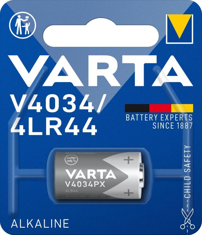 Jednorázová baterie VARTA speciální alkalická baterie V4034/4LR44 1ks