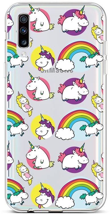 Kryt na mobil TopQ Samsung A70 silikon Chunky Unicorns 42510