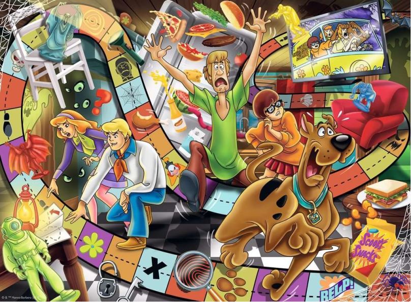 RAVENSBURGER Puzzle Scooby Doo: Strašidelná hra XXL 200 dílků