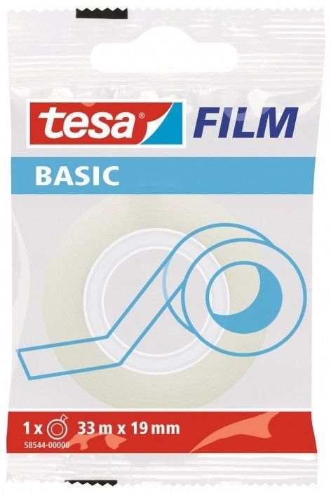 Lepicí páska Tesa BASIC 19 mm x 33 m, transparentní
