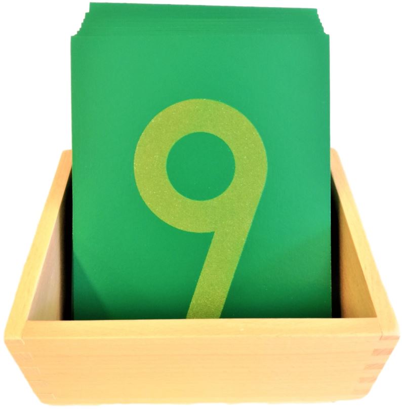 Vzdělávací hračka Smirkové číslice s krabičkou