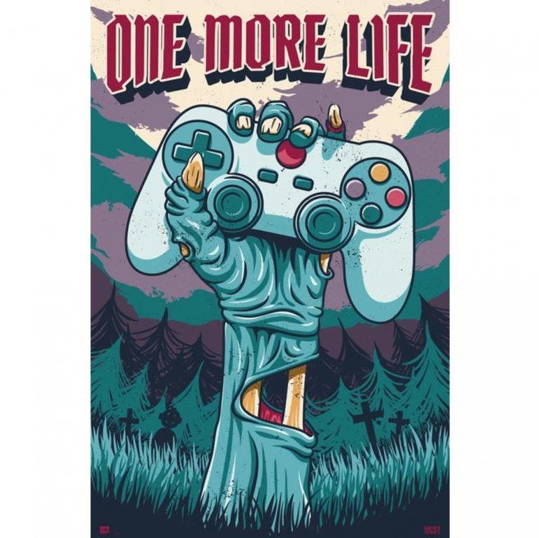 Plakát Gamer Zone - One More Life  - plakát
