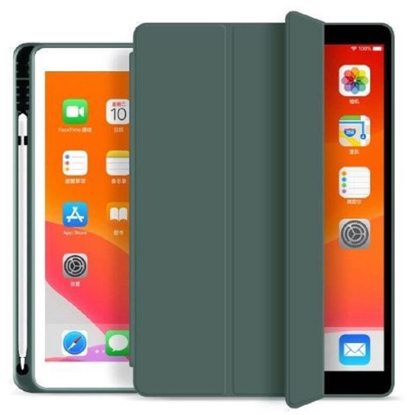 Pouzdro na tablet Tech-Protect SC Pen pouzdro na iPad 10.2'' 2019 / 2020 / 2021, tmavězelené