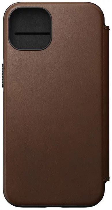 Pouzdro na mobil Nomad Leather MagSafe Folio Brown iPhone 14 Plus