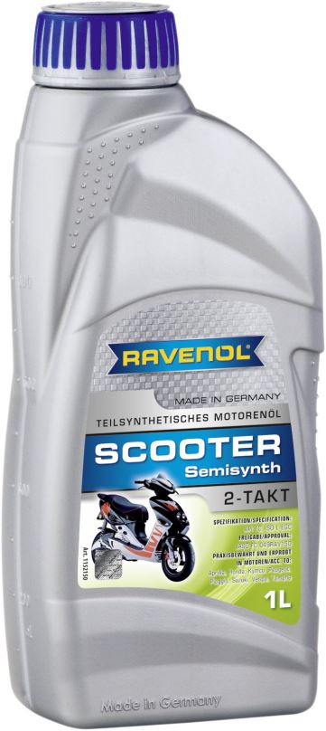 Motorový olej RAVENOL SCOOTER 2-Takt Teilsynth.; 1 L