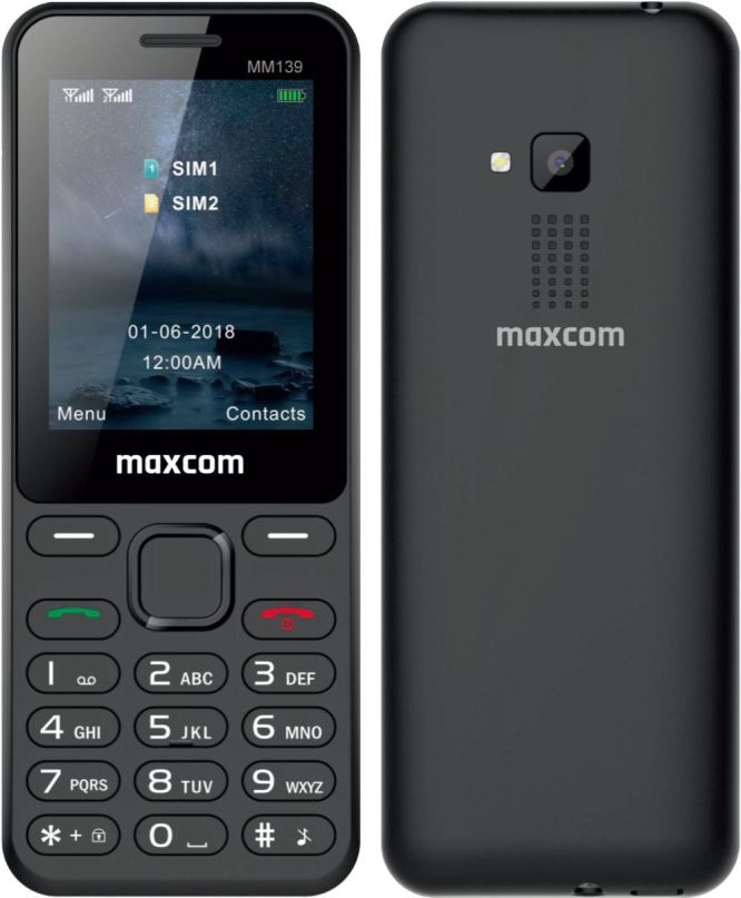 Mobilní telefon Maxcom Classic MM139 černá