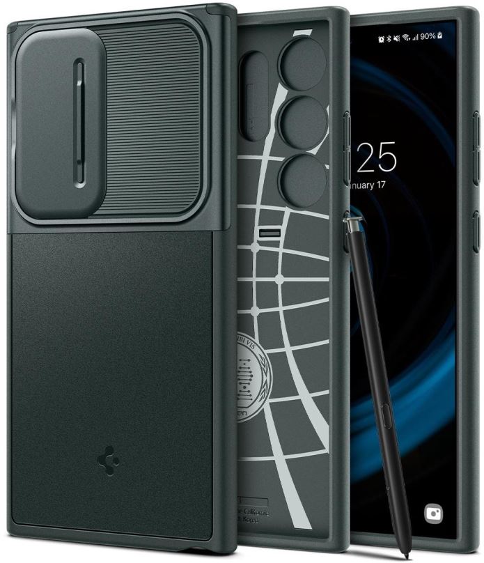 Kryt na mobil Spigen Optik Armor Abyss Green Samsung Galaxy S24 Ultra