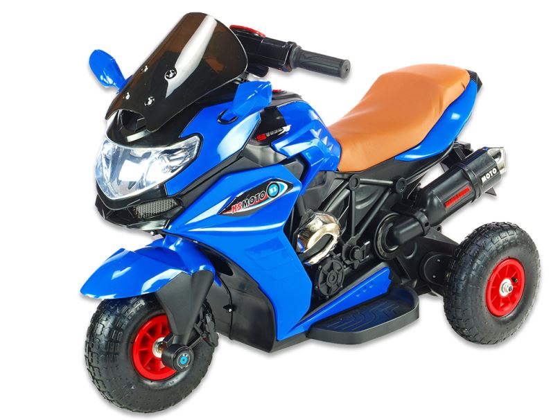 Elektrická motorka Dragon s plynovou rukojetí, nožní brzdou, gumovými nafukovacími koly
