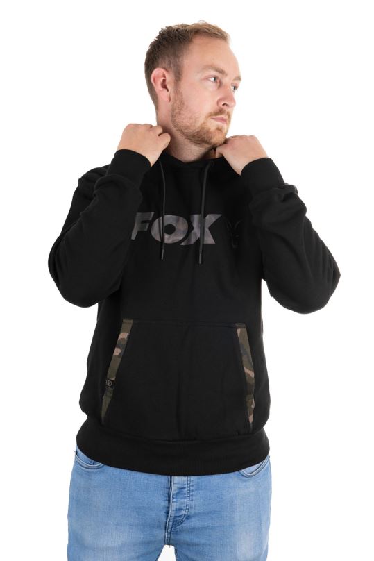 FOX Mikina Black/Camo Print Hoody L