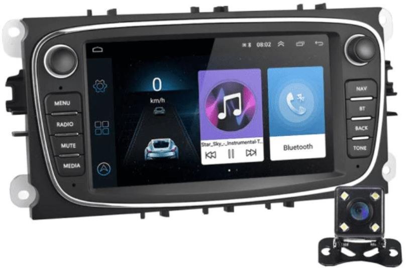 Autorádio PODOFO 2din Autorádio Ford Galaxy Focus Mondeo S-Max Galaxy C-Max Focus Kuga, GPS Navigace Android