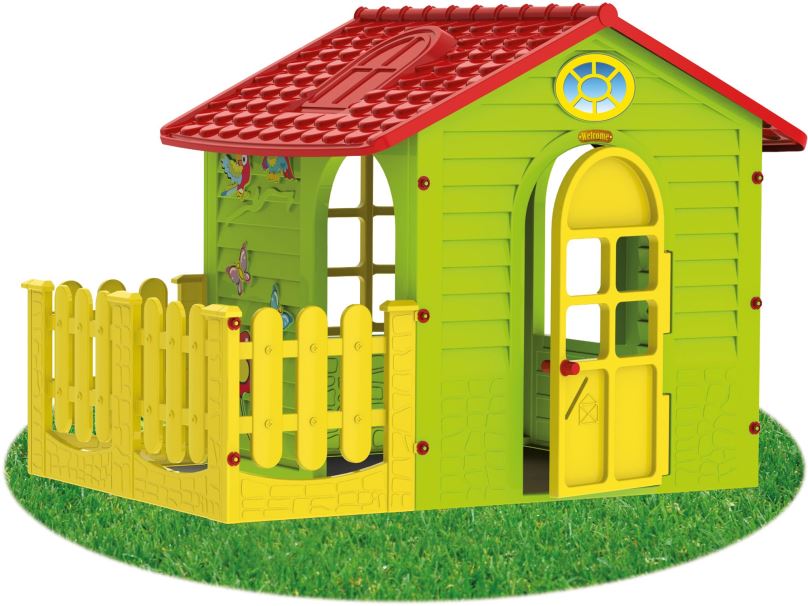 Dětský domeček Dětský zahradní domek s plotem střední