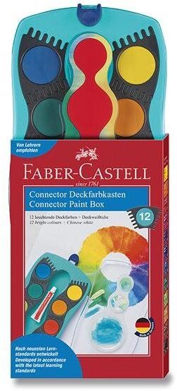 Vodovky FABER-CASTELL Connector Turquoise, 12 barev