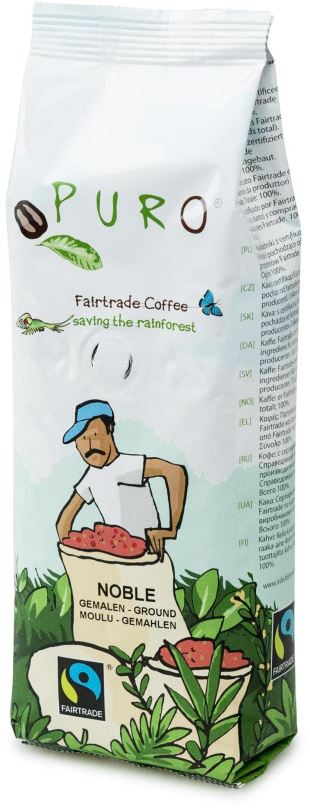Káva Puro Hrubě mletá káva Fairtrade NOBLE 250g