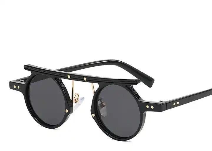 Brýle VeyRey Pánské sluneční brýle steampunk, Punnyostion, černá, uni
