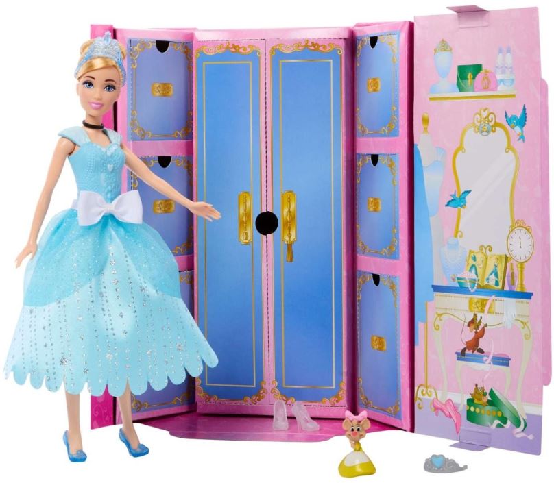 Panenka Disney Princess Panenka s královskými šaty a doplňky - Popelka