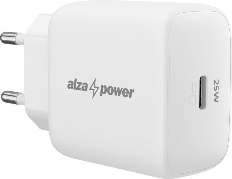 Nabíječka do sítě AlzaPower A125 Fast Charge 25W bílá