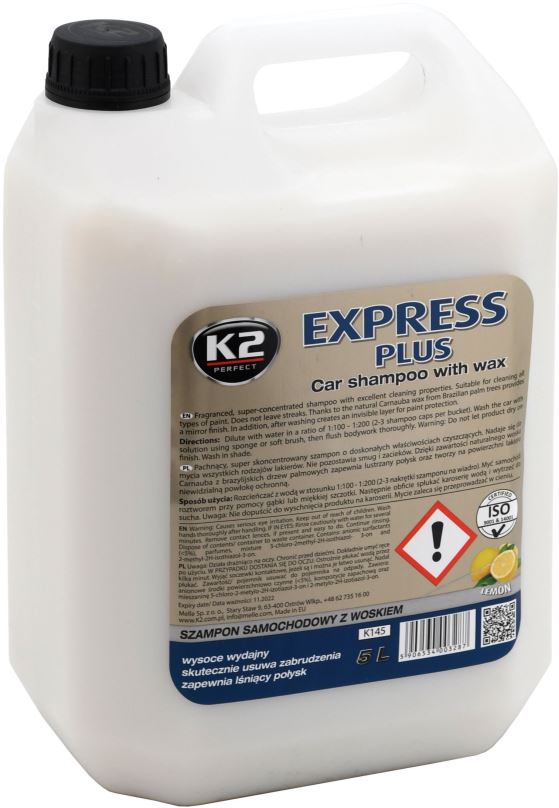 Autošampon K2 Šampon s voskem 5L