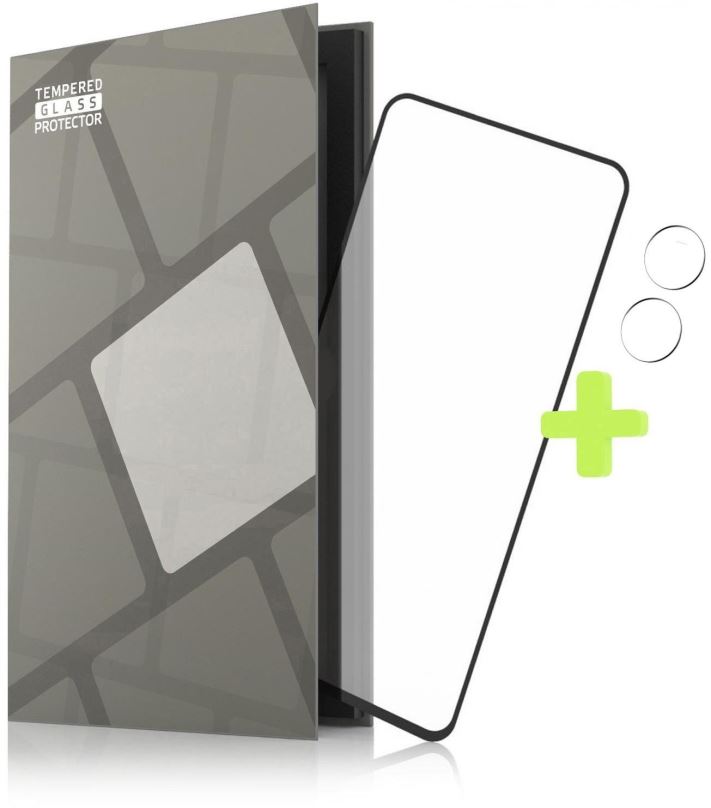 Ochranné sklo Tempered Glass Protector rámečkové pro Asus Zenfone 9, černé + sklo na kameru