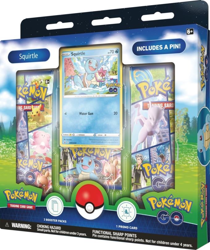 Pokémon karty Pokémon TCG: Pokémon GO - Pin Box - Squirtle