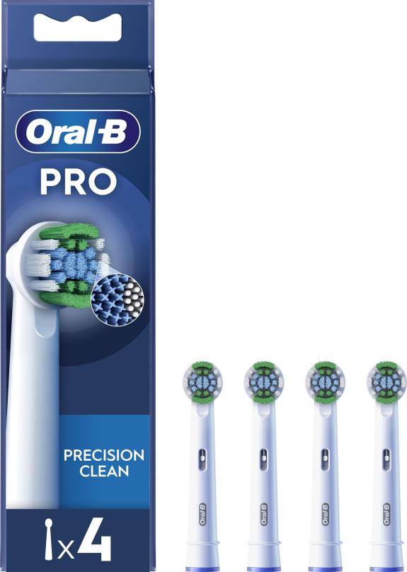 Náhradní hlavice k zubnímu kartáčku Oral-B Pro Precision Clean Kartáčkové Hlavy, 4 ks