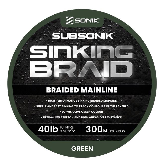 Sonik Šňůra Subsonik Sinking Braid 300m 0,20mm 40lb