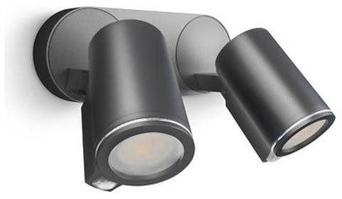 Nástěnná lampa SteiNel 058647 - VenKovní svítidlo se senzorem SPOT DUO 2xGU10/7,5W/230V IP44