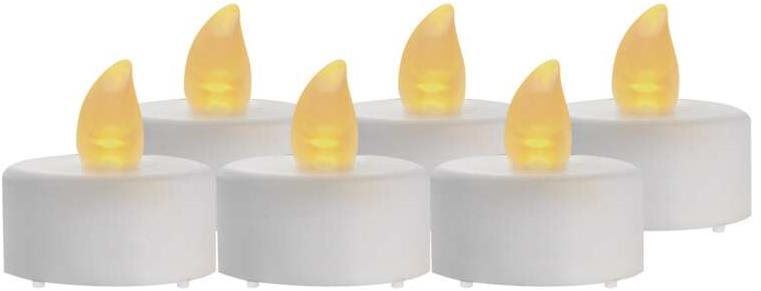 LED svíčka EMOS LED dekorace – 6x čajová svíčka bílá, 6x CR2032, vnitřní, vintage