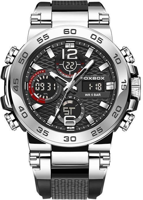 Pánské hodinky Lige Man digitální F0033-3 - černé/stříbrné