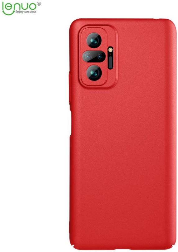 Kryt na mobil Lenuo Leshield pro Xiaomi Redmi Note 10 Pro, červený