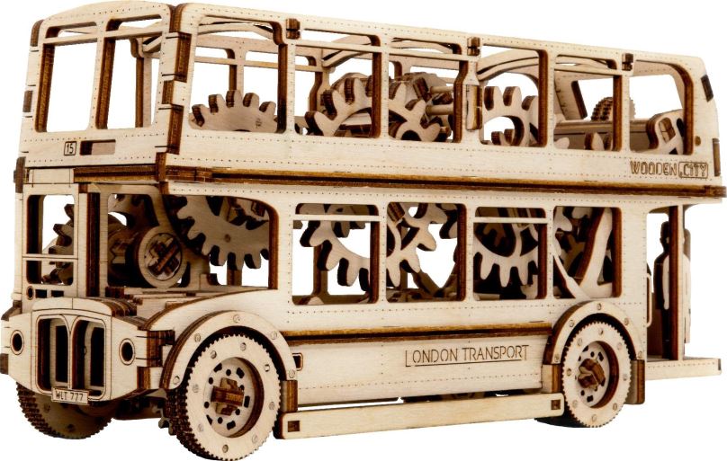 3D puzzle WOODEN CITY Londýnský autobus 216 dílů